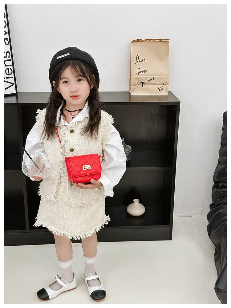 Girls' Bag New Style Cute Chain Children's Shoulder Crossbody Small Bag Fashion  Style Baby Mini Coin Purse display picture 2