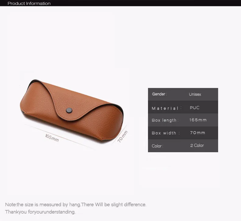 New Foreign Trade Sunglasses Box Compression Oxford Cloth Glasses Box Button Sunglasses Black Brown Packaging Box Wholesale display picture 4