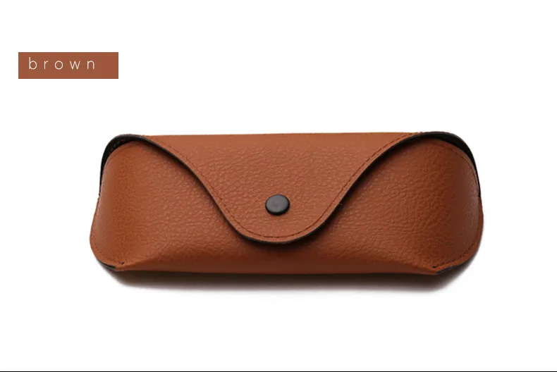 New Foreign Trade Sunglasses Box Compression Oxford Cloth Glasses Box Button Sunglasses Black Brown Packaging Box Wholesale display picture 7