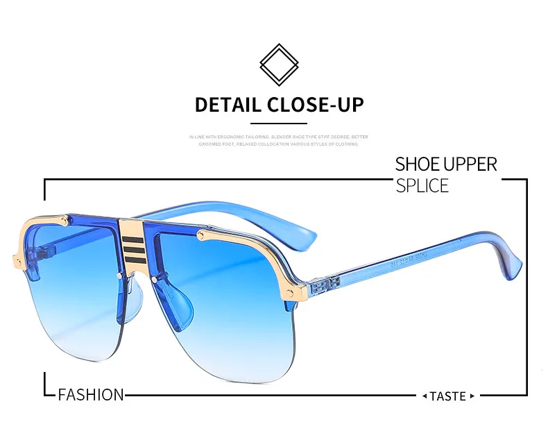 Europe And The United States New  Metal Sunglasses Personalized Men And Women Sunglasses Sunglasses display picture 2