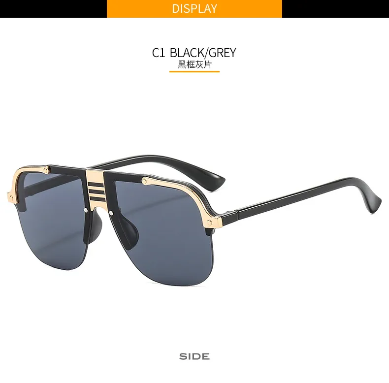 Europe And The United States New  Metal Sunglasses Personalized Men And Women Sunglasses Sunglasses display picture 6