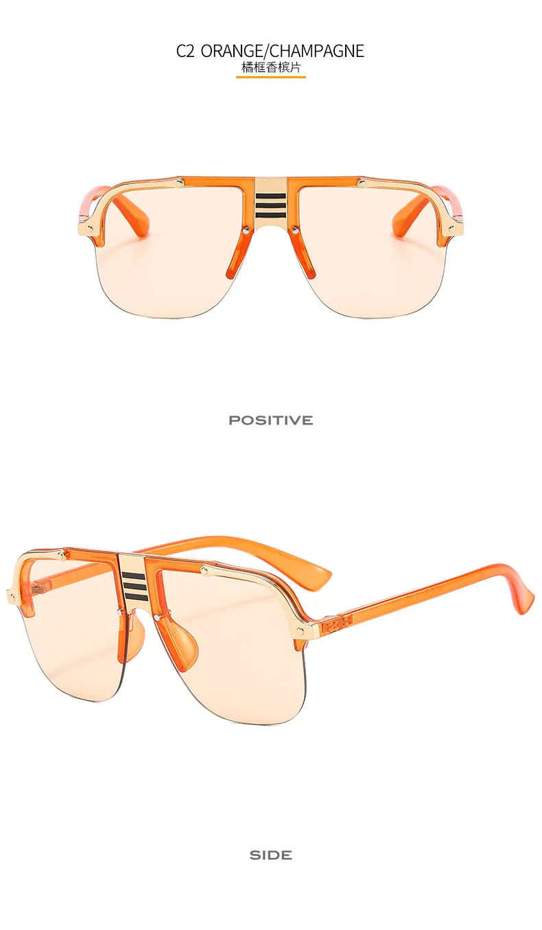 Europe And The United States New  Metal Sunglasses Personalized Men And Women Sunglasses Sunglasses display picture 8
