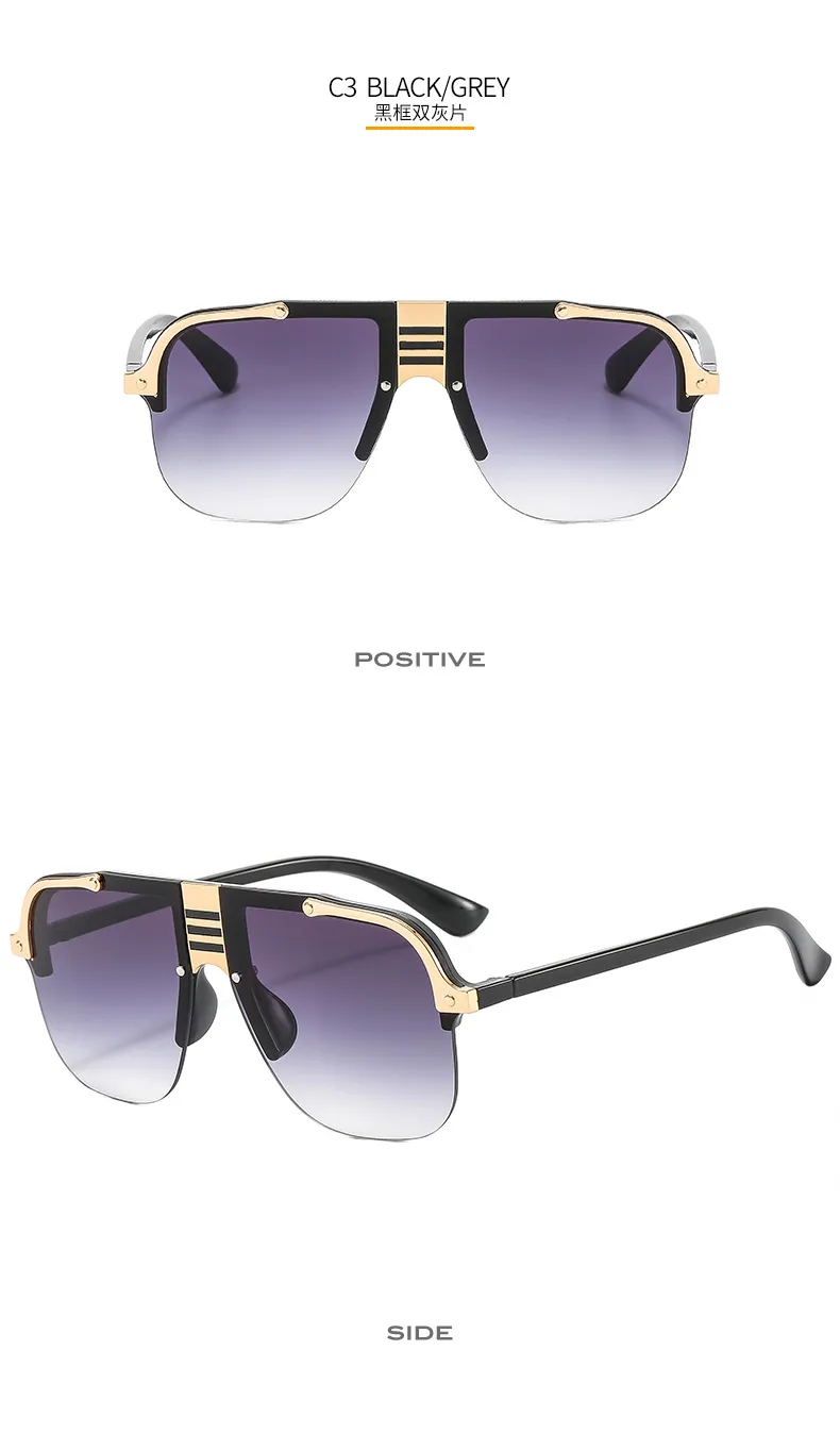 Europe And The United States New  Metal Sunglasses Personalized Men And Women Sunglasses Sunglasses display picture 9