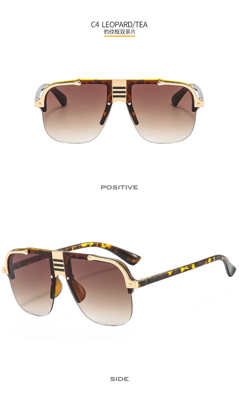 Europe And The United States New  Metal Sunglasses Personalized Men And Women Sunglasses Sunglasses display picture 10