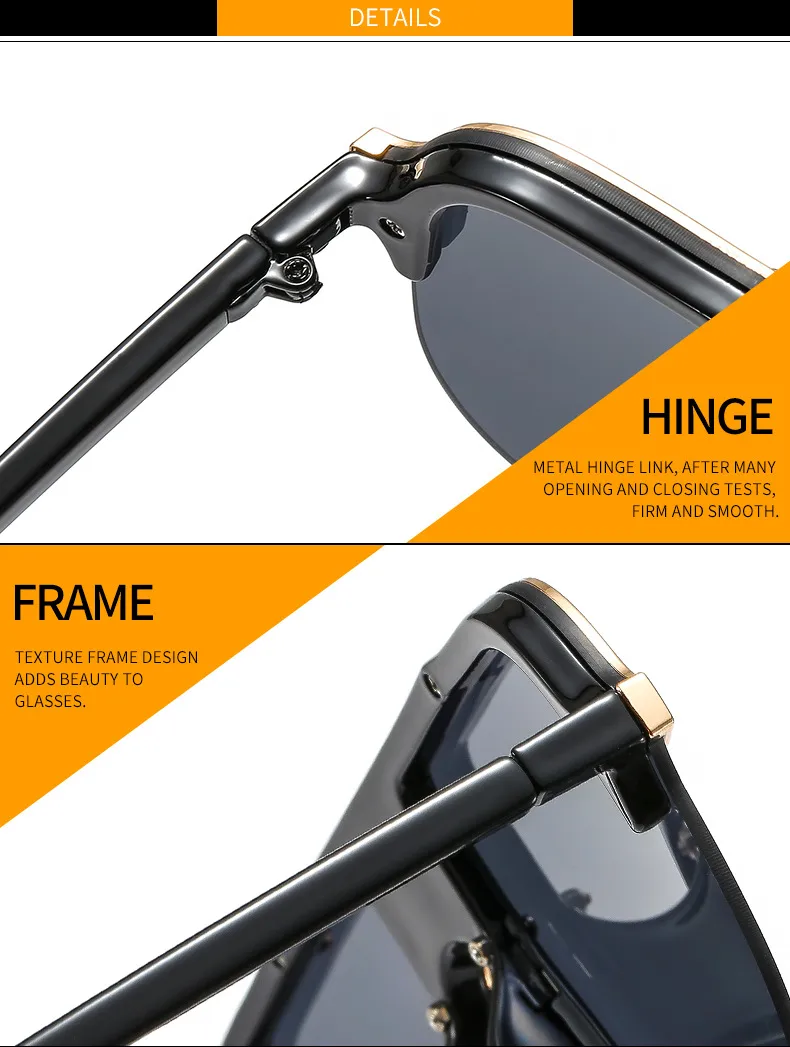 Europe And The United States New  Metal Sunglasses Personalized Men And Women Sunglasses Sunglasses display picture 14