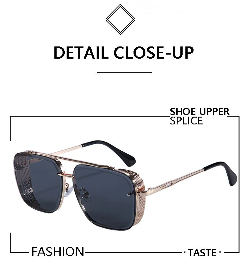Classic Cool Men's And Women's Frameless Metal Sunglasses Wear Modified Sunglasses 8020 display picture 2