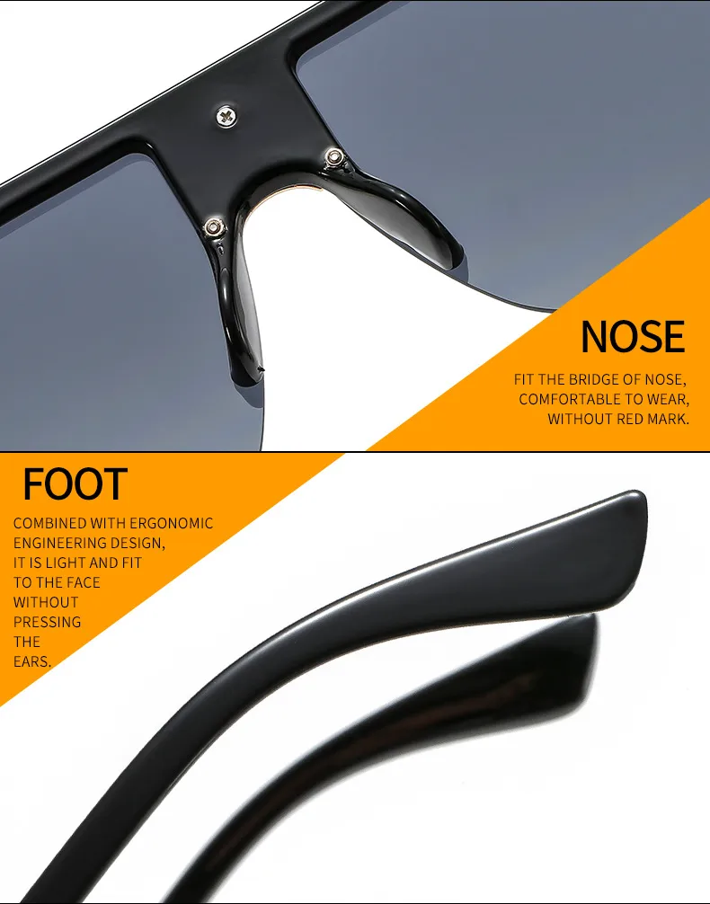 Europe And The United States New  Metal Sunglasses Personalized Men And Women Sunglasses Sunglasses display picture 15