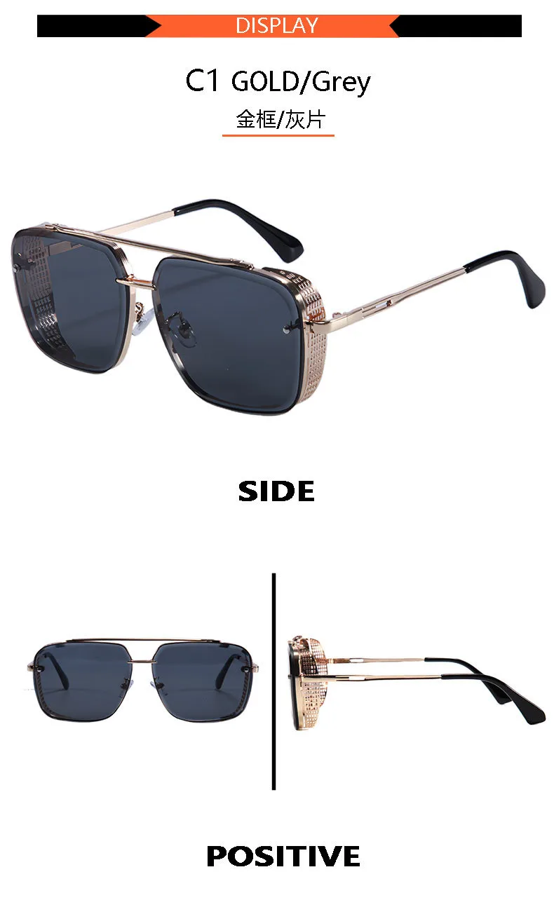 Classic Cool Men's And Women's Frameless Metal Sunglasses Wear Modified Sunglasses 8020 display picture 7