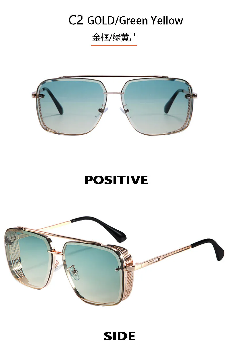 Classic Cool Men's And Women's Frameless Metal Sunglasses Wear Modified Sunglasses 8020 display picture 9