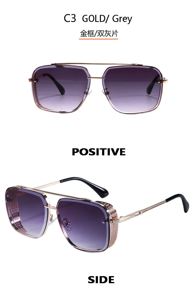 Classic Cool Men's And Women's Frameless Metal Sunglasses Wear Modified Sunglasses 8020 display picture 10