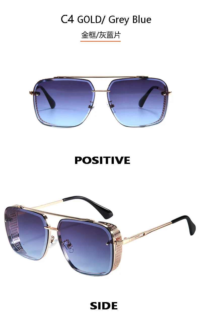 Classic Cool Men's And Women's Frameless Metal Sunglasses Wear Modified Sunglasses 8020 display picture 11