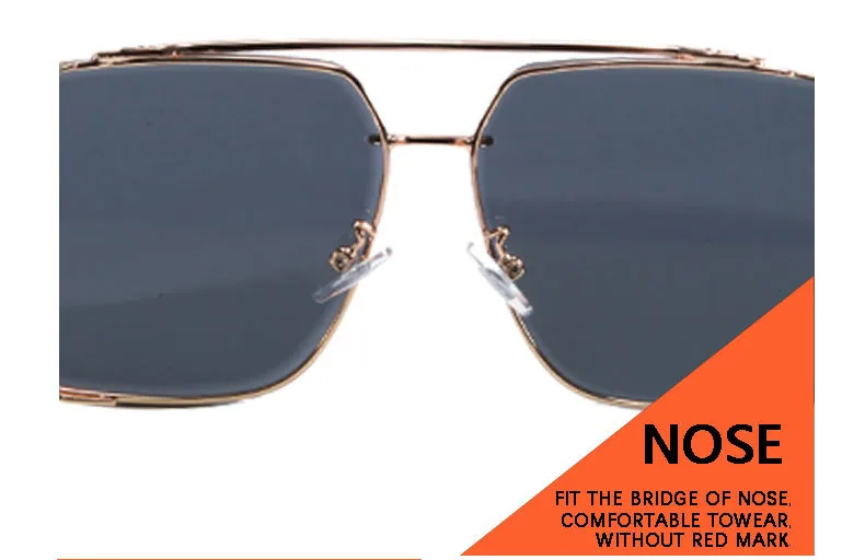 Classic Cool Men's And Women's Frameless Metal Sunglasses Wear Modified Sunglasses 8020 display picture 14