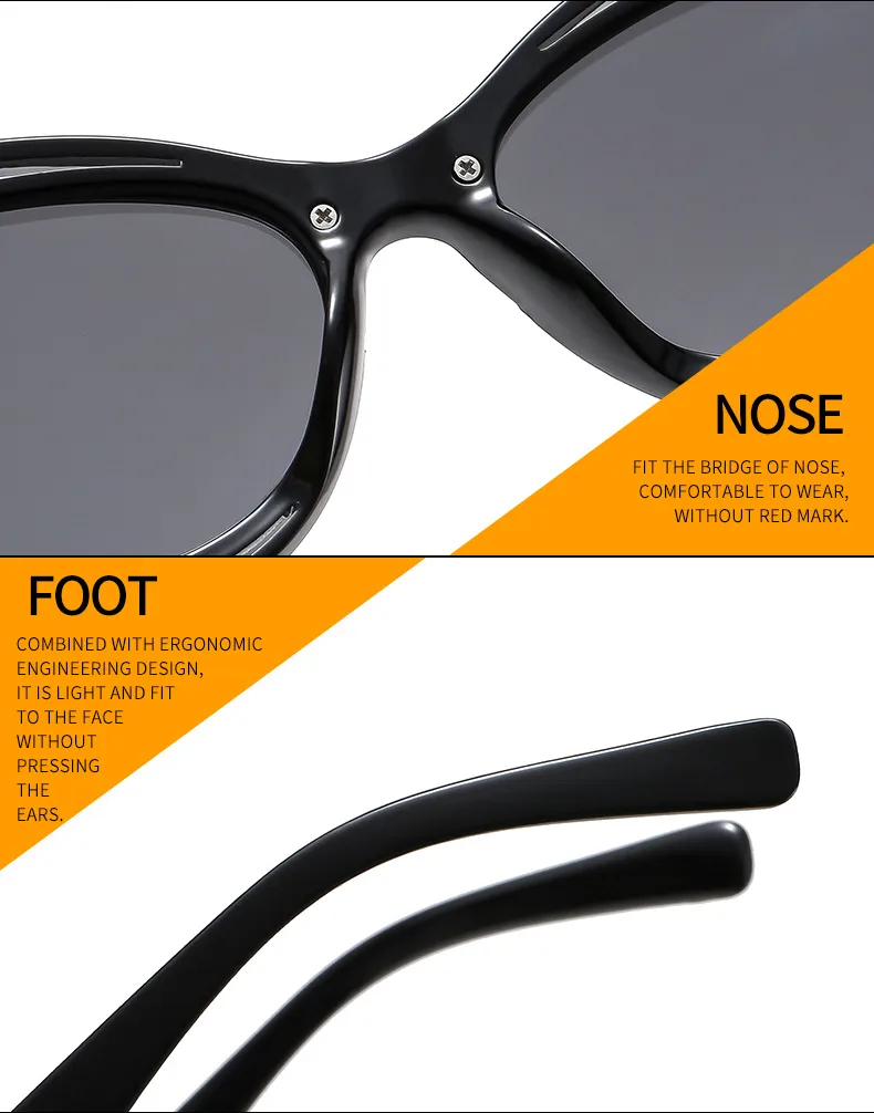 Cat's Eye New Ladies Color Sunglasses 2  Favorite Hot-selling All-match Temperament Sunglasses display picture 16