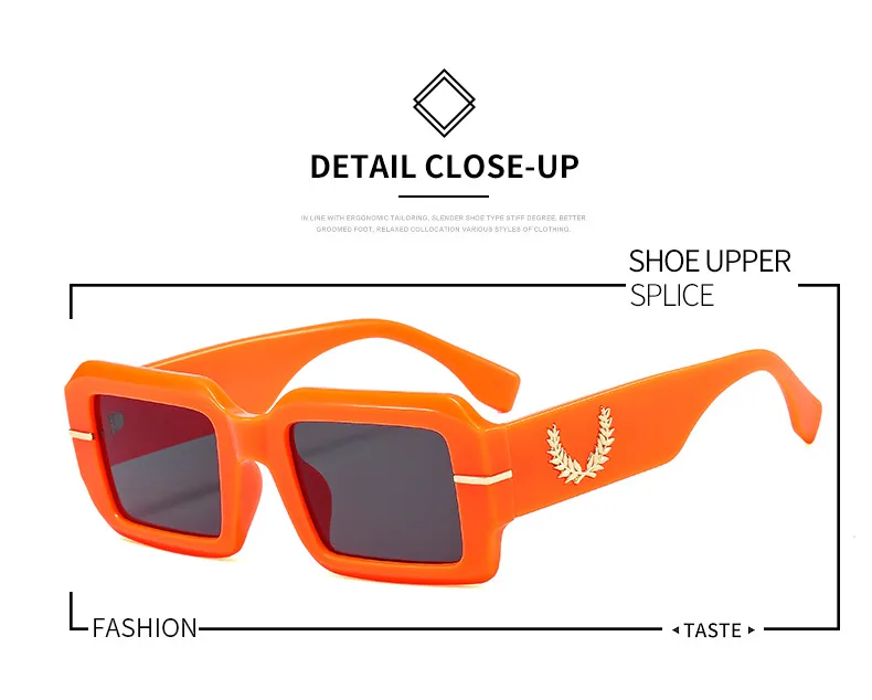Summer New Box Men's And Women's Sunglasses Fashion Retro Gorgeous Color  Internet Red Sunglasses 9517 display picture 2
