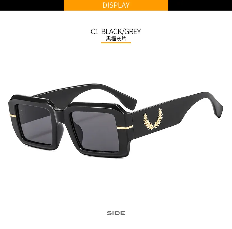 Summer New Box Men's And Women's Sunglasses Fashion Retro Gorgeous Color  Internet Red Sunglasses 9517 display picture 6