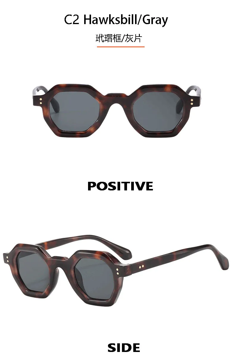 New  Polygon Sunglasses Trembles With Outdoor Riding Concave Sunglasses T22133 display picture 9
