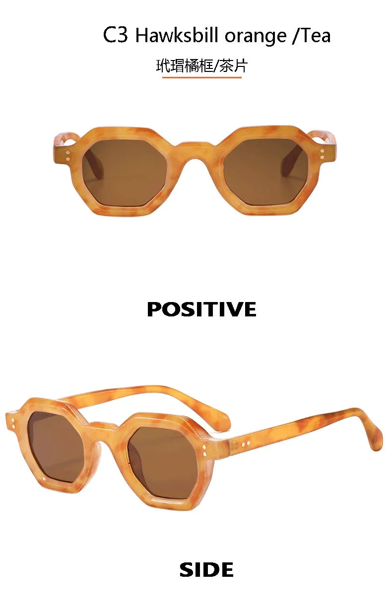 New  Polygon Sunglasses Trembles With Outdoor Riding Concave Sunglasses T22133 display picture 10