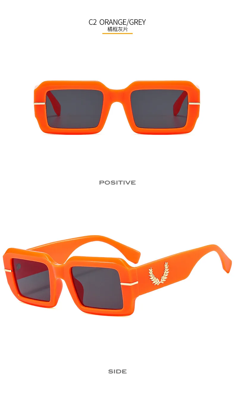 Summer New Box Men's And Women's Sunglasses Fashion Retro Gorgeous Color  Internet Red Sunglasses 9517 display picture 8