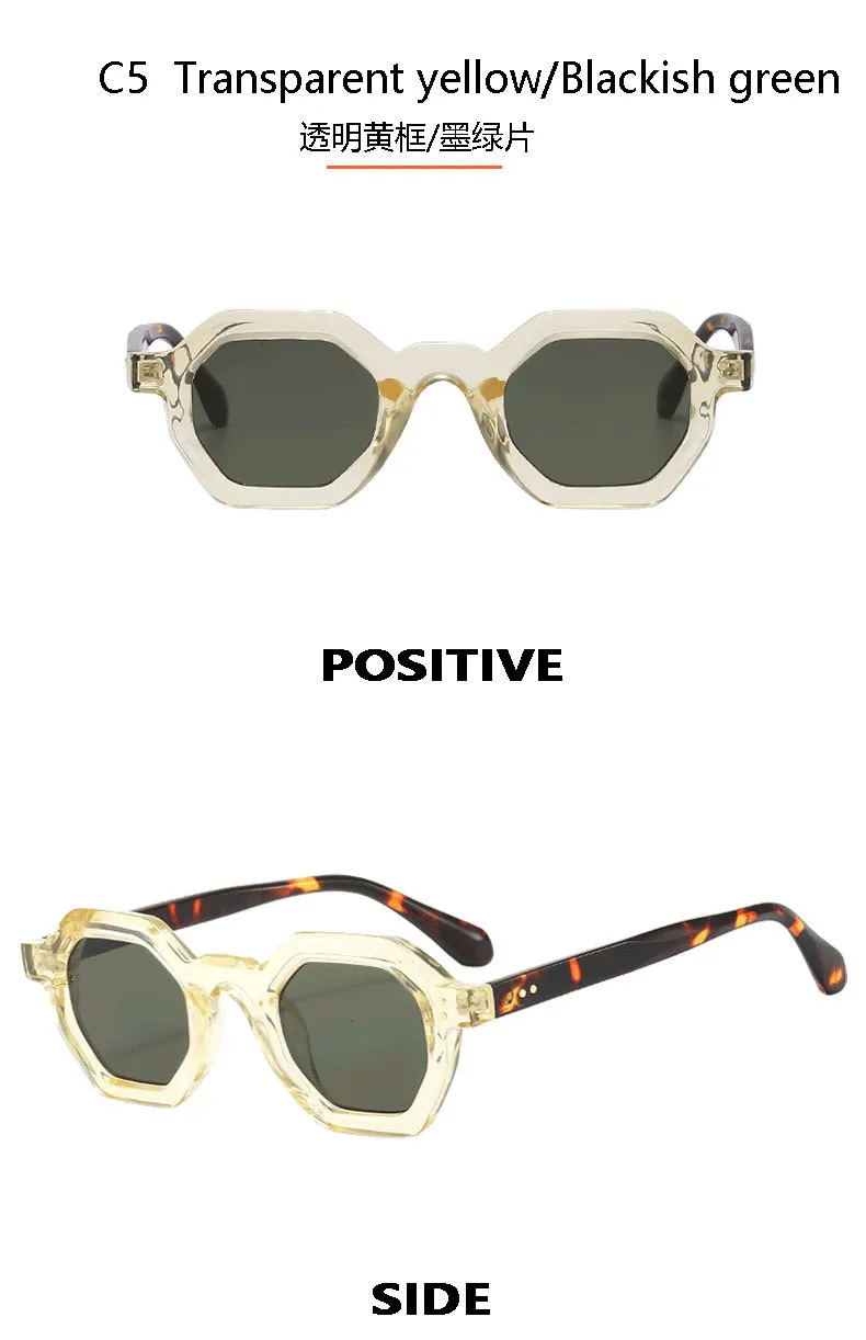 New  Polygon Sunglasses Trembles With Outdoor Riding Concave Sunglasses T22133 display picture 12