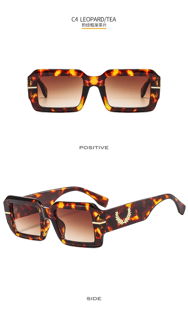 Summer New Box Men's And Women's Sunglasses Fashion Retro Gorgeous Color  Internet Red Sunglasses 9517 display picture 10