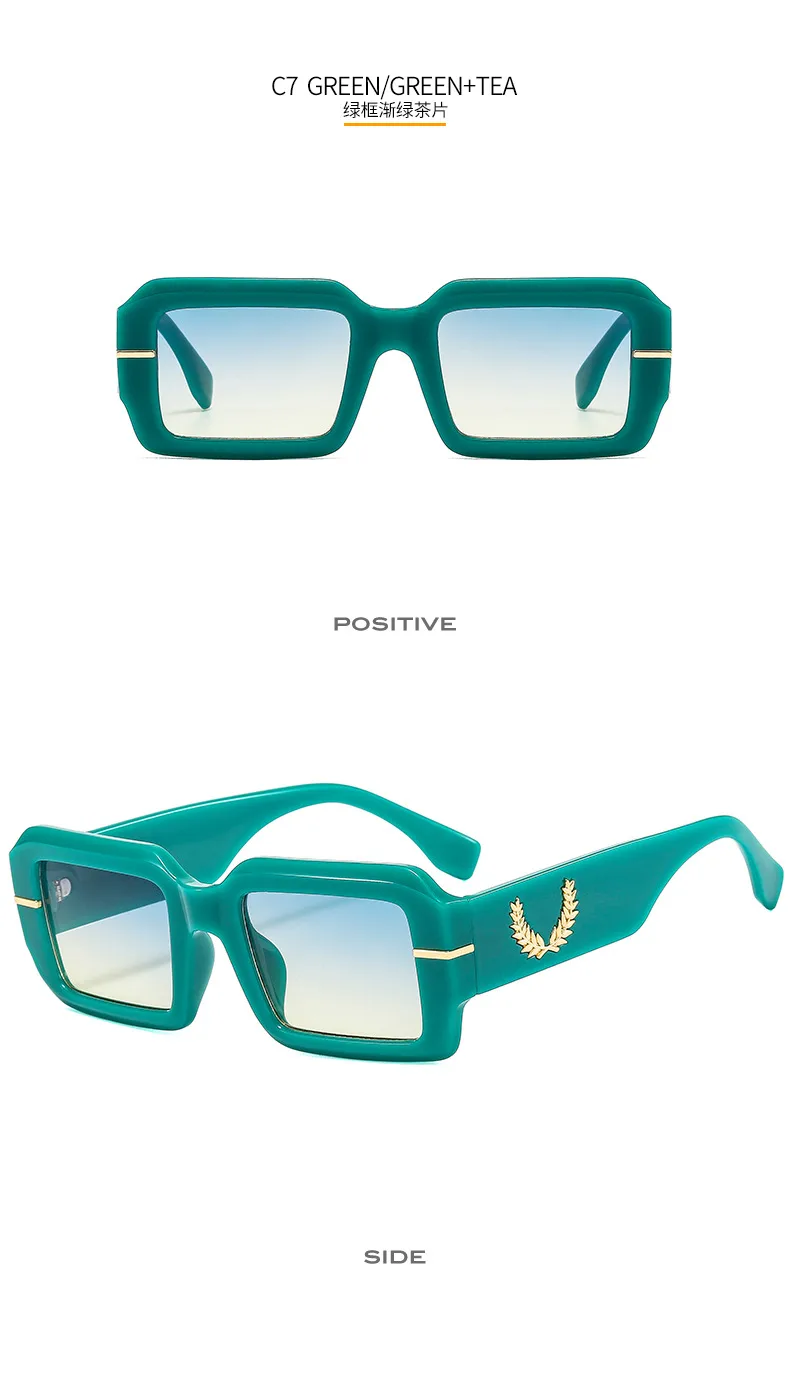 Summer New Box Men's And Women's Sunglasses Fashion Retro Gorgeous Color  Internet Red Sunglasses 9517 display picture 13