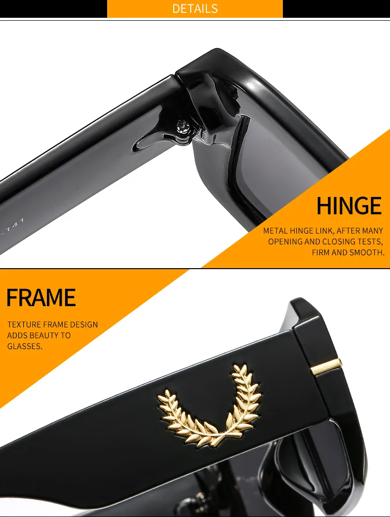 Summer New Box Men's And Women's Sunglasses Fashion Retro Gorgeous Color  Internet Red Sunglasses 9517 display picture 14