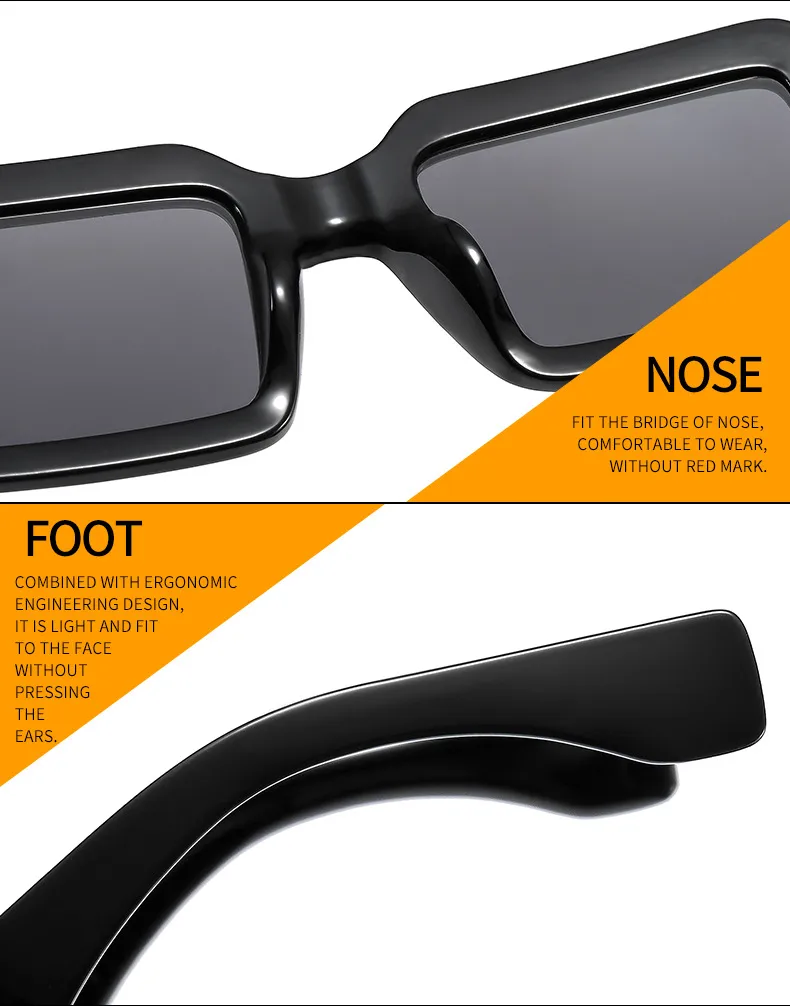 Summer New Box Men's And Women's Sunglasses Fashion Retro Gorgeous Color  Internet Red Sunglasses 9517 display picture 15