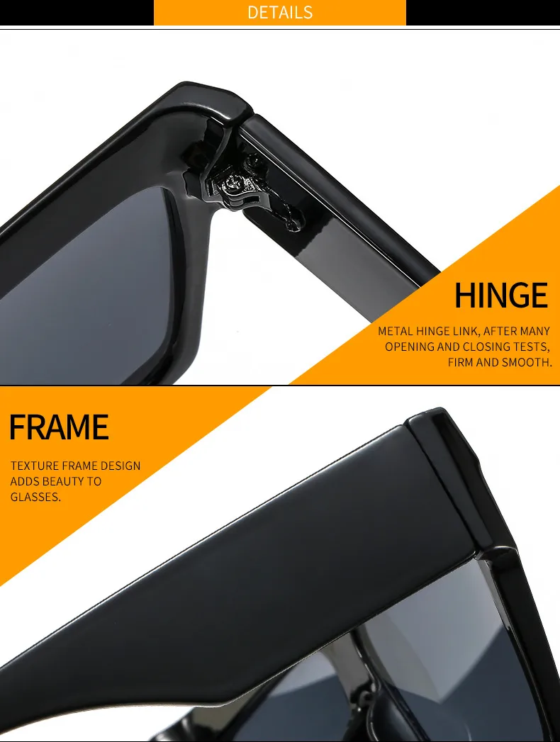 Europe And The United States New Large Frame Men's And Women's Sunglasses  Color Matching Striped Sunglasses Fashion Sunglasses M330 display picture 14