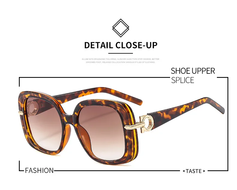 Fashion Square Women's Sunglasses  Personality Temperament Modern Sunglasses Driving Sun Protection Glasses M6164 display picture 2