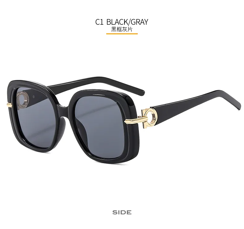 Fashion Square Women's Sunglasses  Personality Temperament Modern Sunglasses Driving Sun Protection Glasses M6164 display picture 6