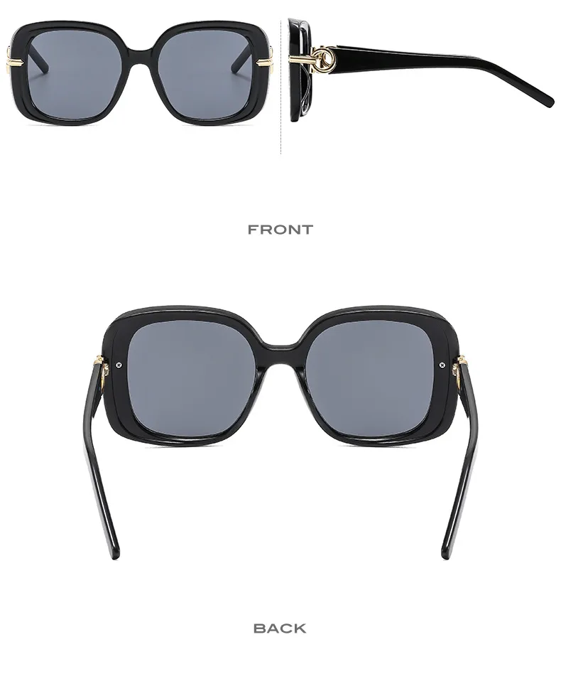 Fashion Square Women's Sunglasses  Personality Temperament Modern Sunglasses Driving Sun Protection Glasses M6164 display picture 7