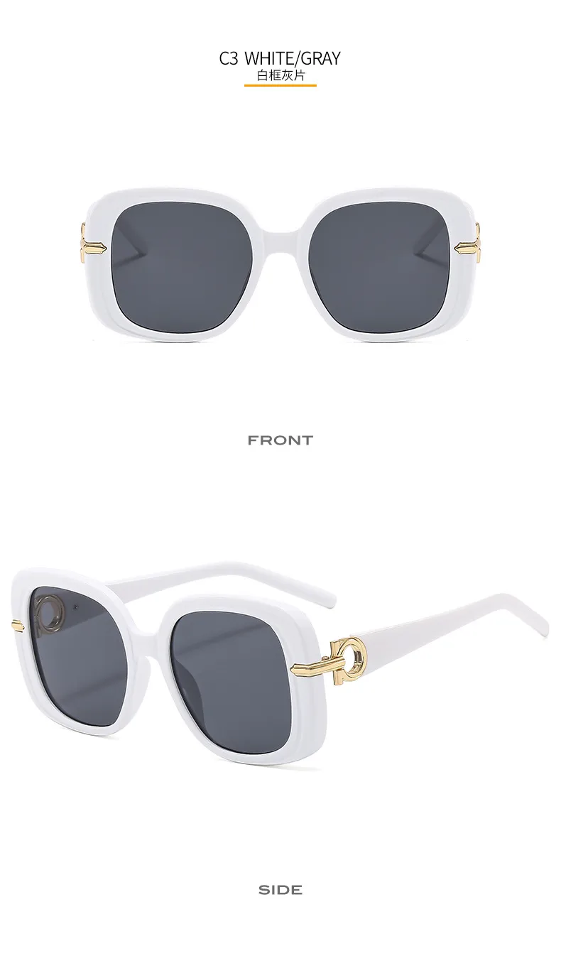 Fashion Square Women's Sunglasses  Personality Temperament Modern Sunglasses Driving Sun Protection Glasses M6164 display picture 9