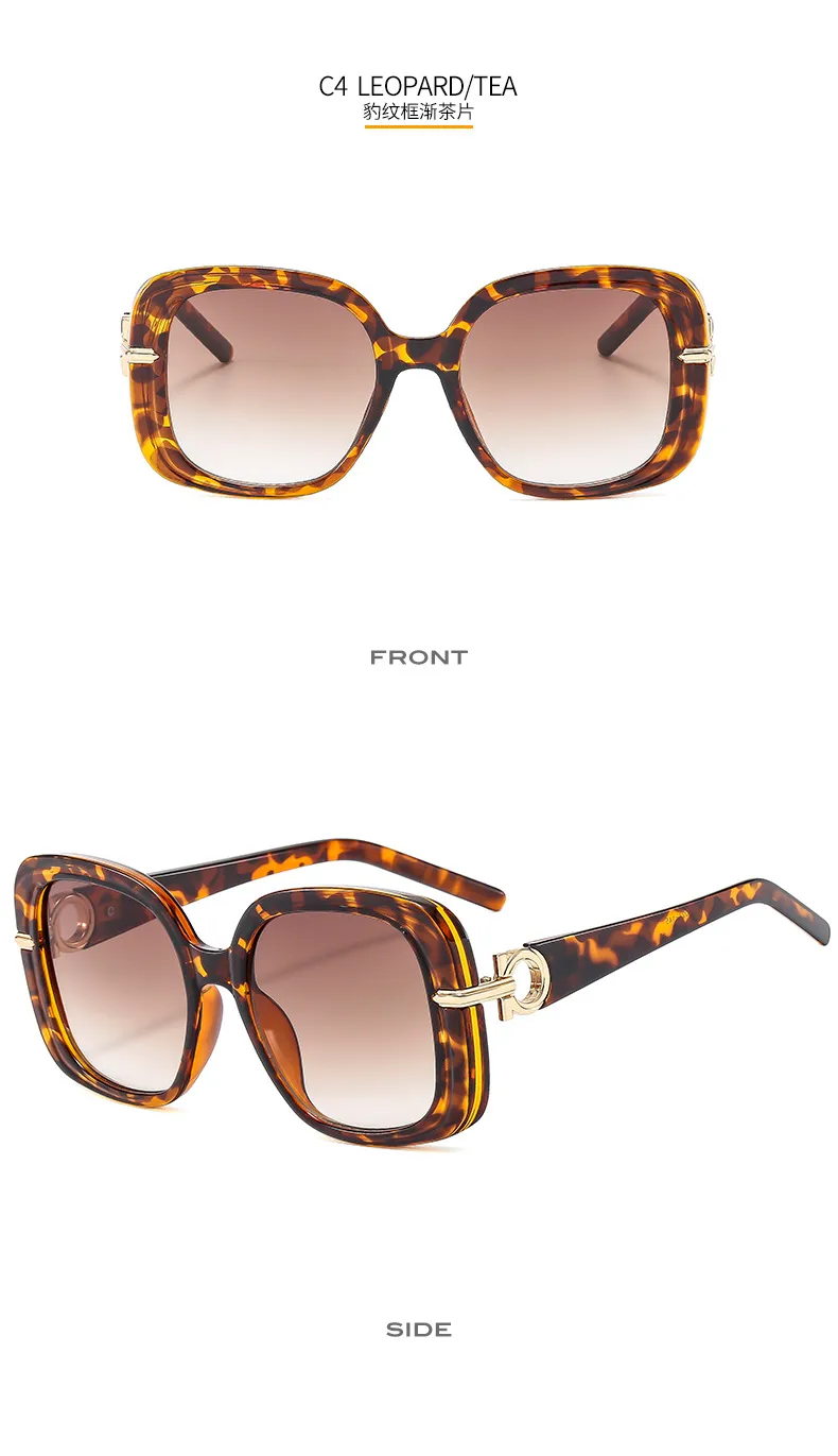Fashion Square Women's Sunglasses  Personality Temperament Modern Sunglasses Driving Sun Protection Glasses M6164 display picture 10