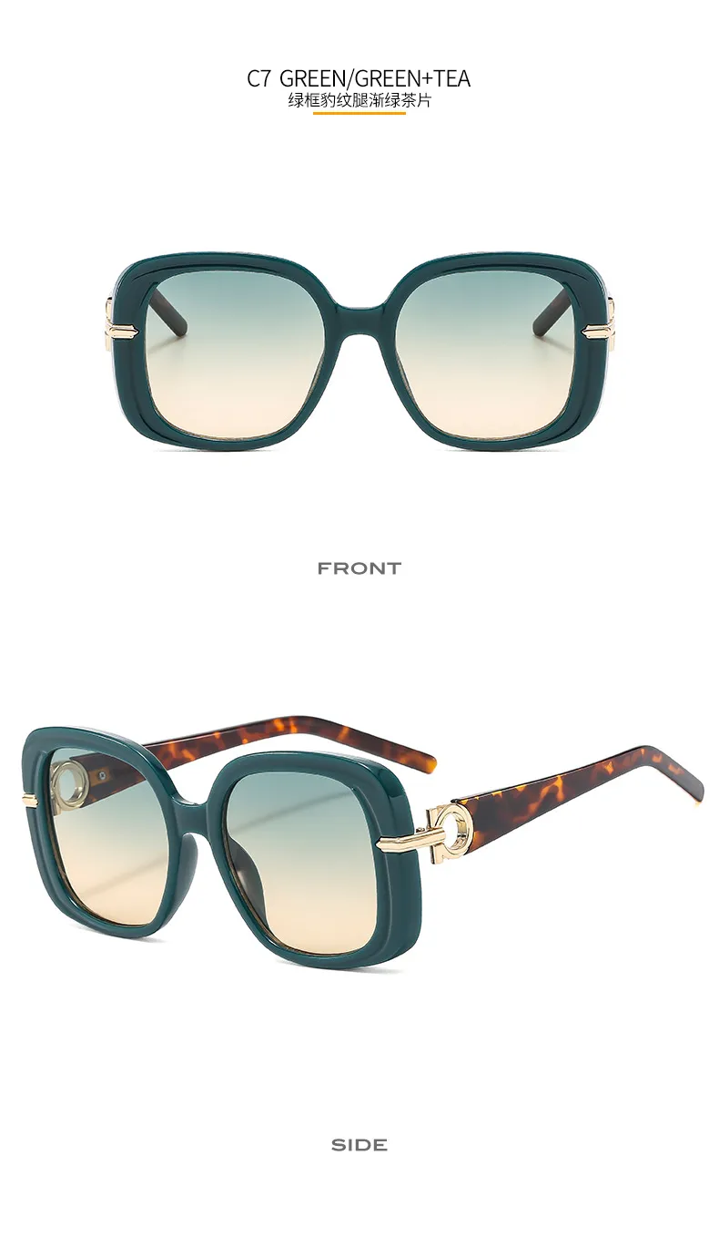 Fashion Square Women's Sunglasses  Personality Temperament Modern Sunglasses Driving Sun Protection Glasses M6164 display picture 13