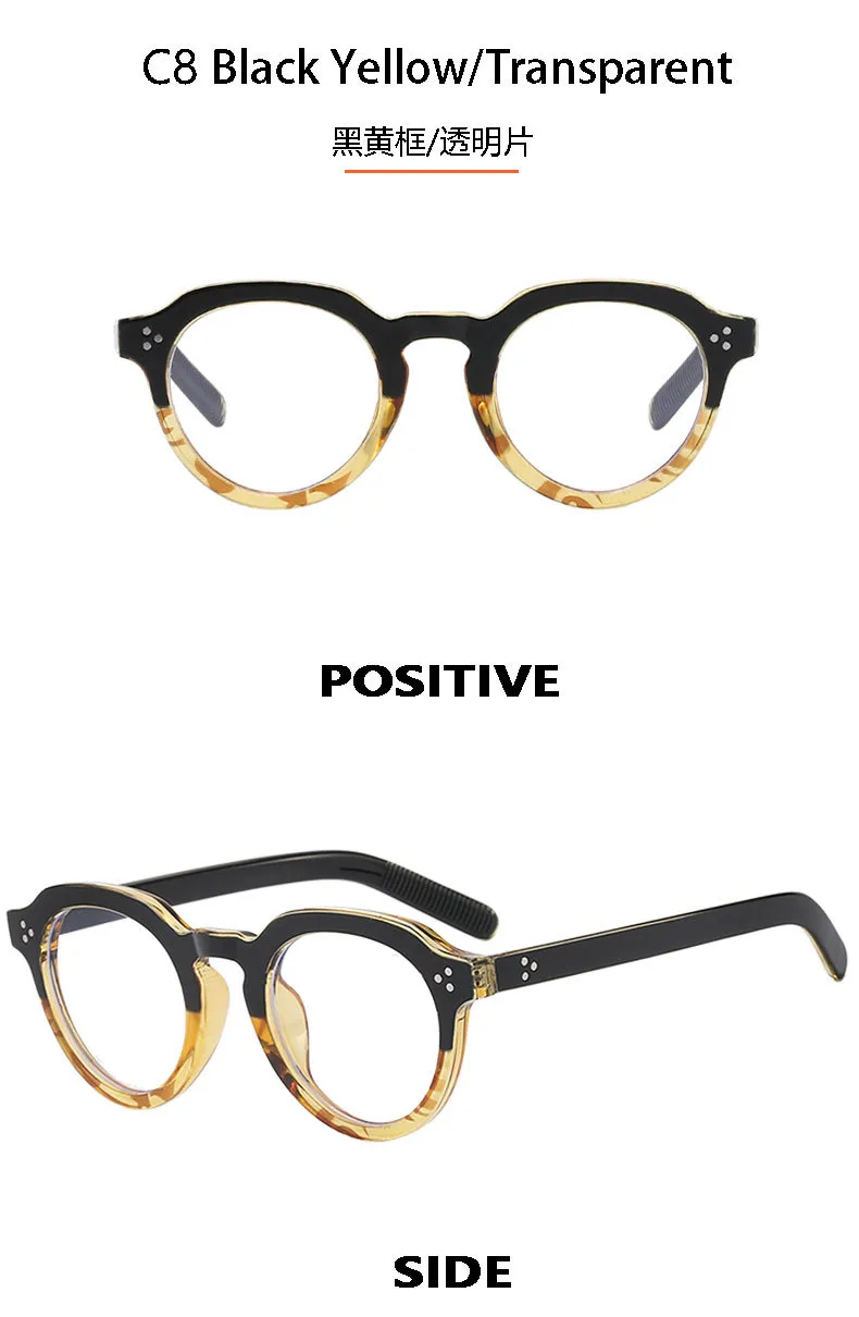 New Retro Simple Oval Casual Men's And Women's Rice Nail Sunglasses Small Frame Gradient Color Matching Sunglasses T22124 display picture 15