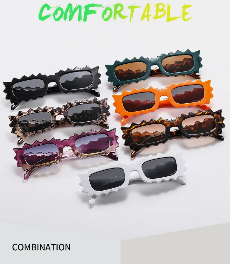New Sunglasses  Personalized Lace Irregular Fashion Temperament Women's  All-match Sunglasses M6159 display picture 3