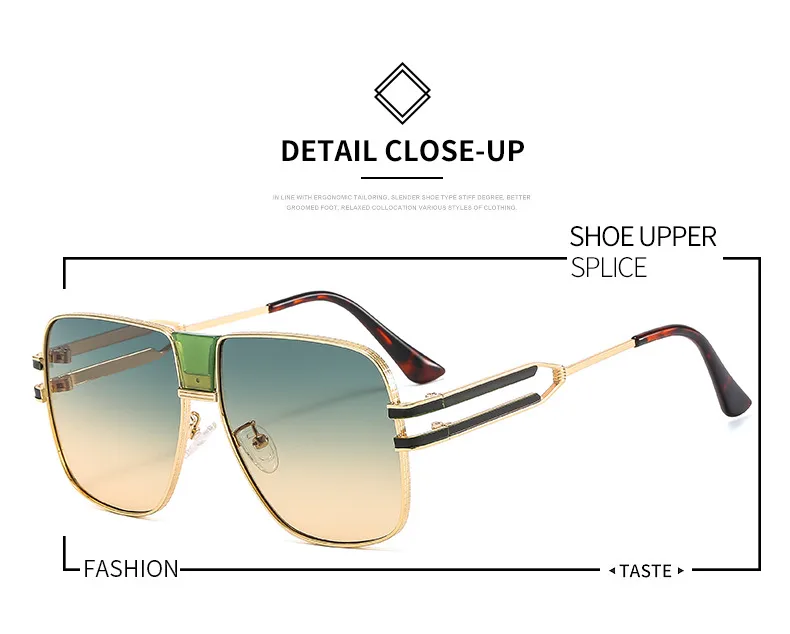 New Frame Metal Color Sunglasses Men's And Women's All-match Elegant Trendy Sunglasses  Ins Glasses M510 display picture 2