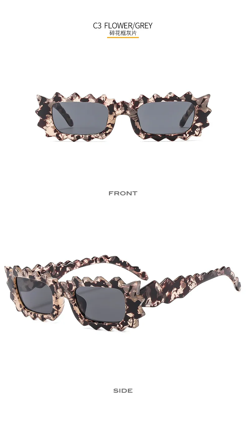 New Sunglasses  Personalized Lace Irregular Fashion Temperament Women's  All-match Sunglasses M6159 display picture 9