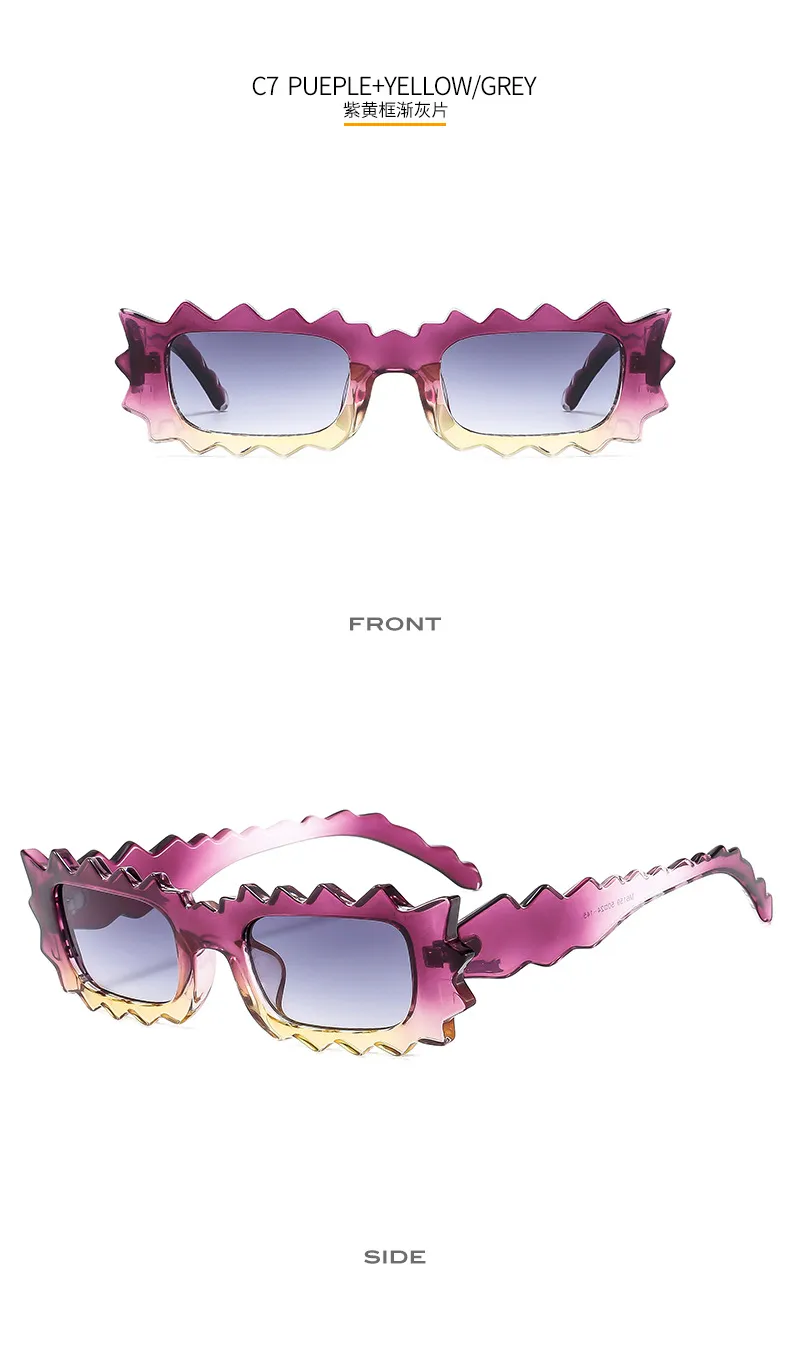New Sunglasses  Personalized Lace Irregular Fashion Temperament Women's  All-match Sunglasses M6159 display picture 13