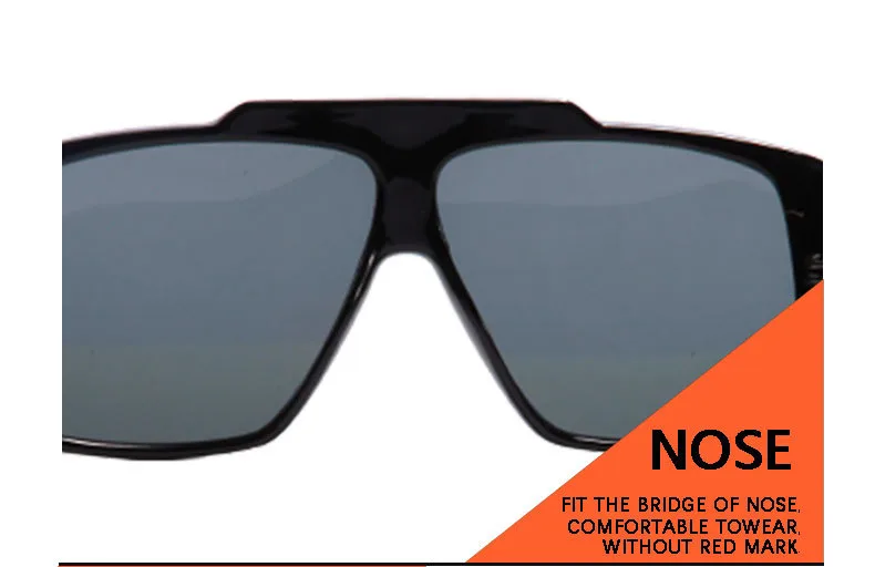 New  Fashion Square Sunglasses  Trendy Men's And Women's Large Frame All-match Sunscreen Sunglasses T22116 display picture 14