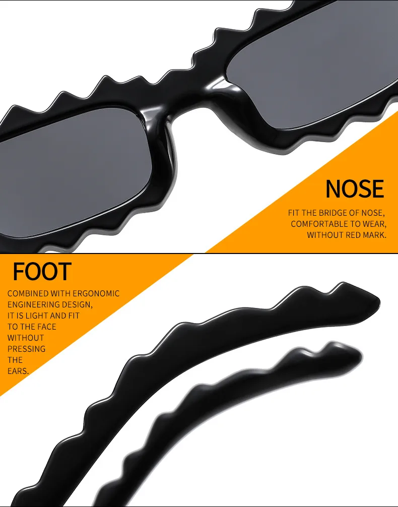 New Sunglasses  Personalized Lace Irregular Fashion Temperament Women's  All-match Sunglasses M6159 display picture 15