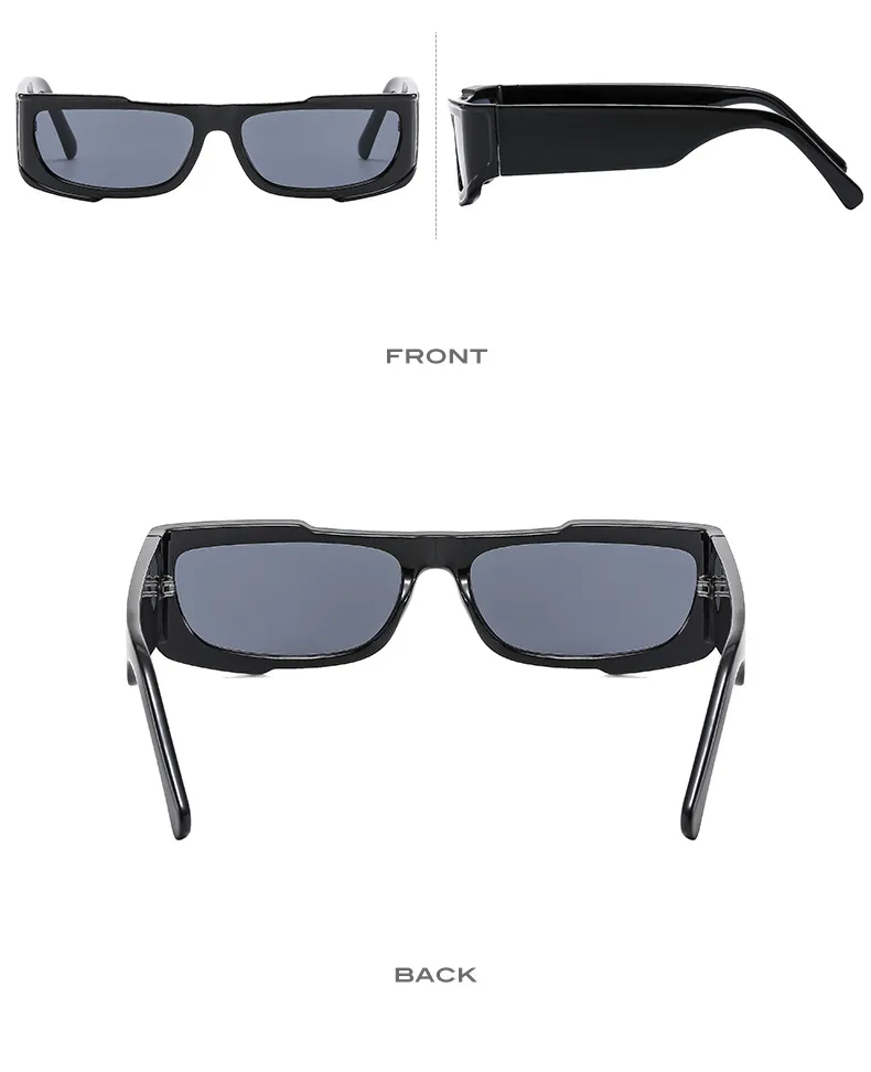 Colorful Set Gorgeous Sunglasses Men And Women Hip Hop Small Frame  Sunglasses Fashion Wear Glasses M6113 display picture 9