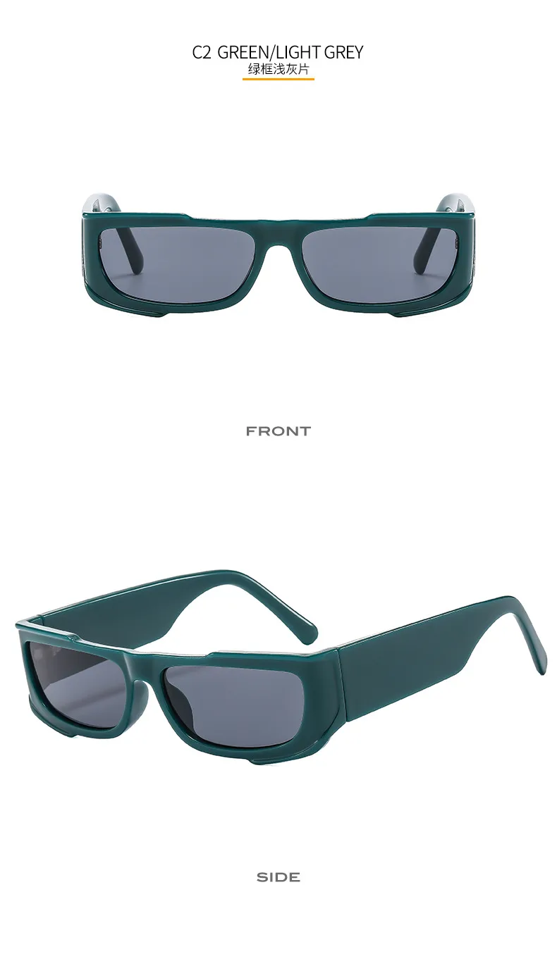 Colorful Set Gorgeous Sunglasses Men And Women Hip Hop Small Frame  Sunglasses Fashion Wear Glasses M6113 display picture 10