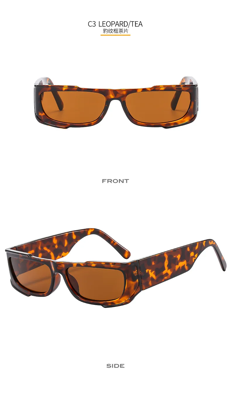 Colorful Set Gorgeous Sunglasses Men And Women Hip Hop Small Frame  Sunglasses Fashion Wear Glasses M6113 display picture 11