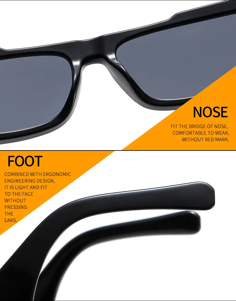 Colorful Set Gorgeous Sunglasses Men And Women Hip Hop Small Frame  Sunglasses Fashion Wear Glasses M6113 display picture 18