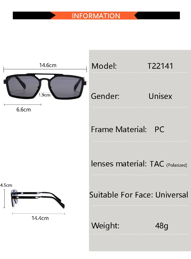 New   High-grade Metal Fashion Sunglasses Double Beam Retro Men's Outdoor Riding Sunglasses T22141 display picture 5