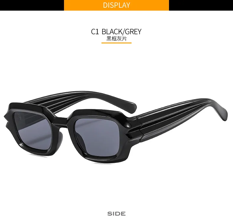Personalized Box Sunglasses Summer New Cyber Celebrity Fashion Sunglasses Corrugated Hip Hop Sunglasses 2206 display picture 6