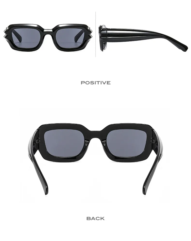 Personalized Box Sunglasses Summer New Cyber Celebrity Fashion Sunglasses Corrugated Hip Hop Sunglasses 2206 display picture 7