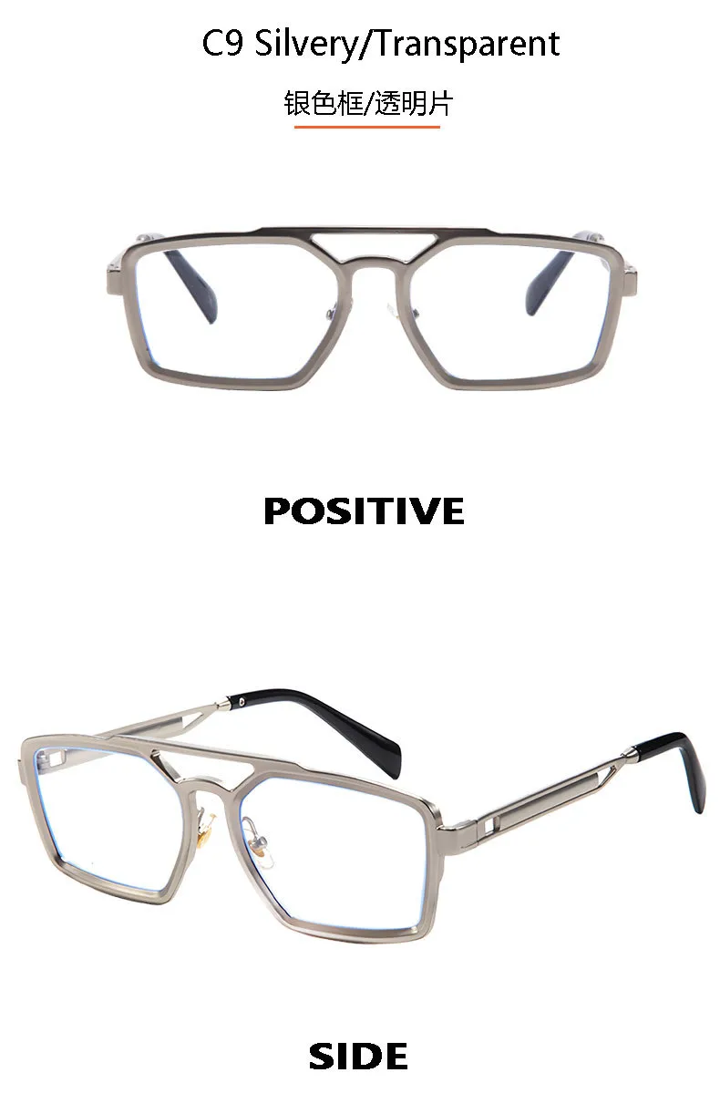 New   High-grade Metal Fashion Sunglasses Double Beam Retro Men's Outdoor Riding Sunglasses T22141 display picture 16