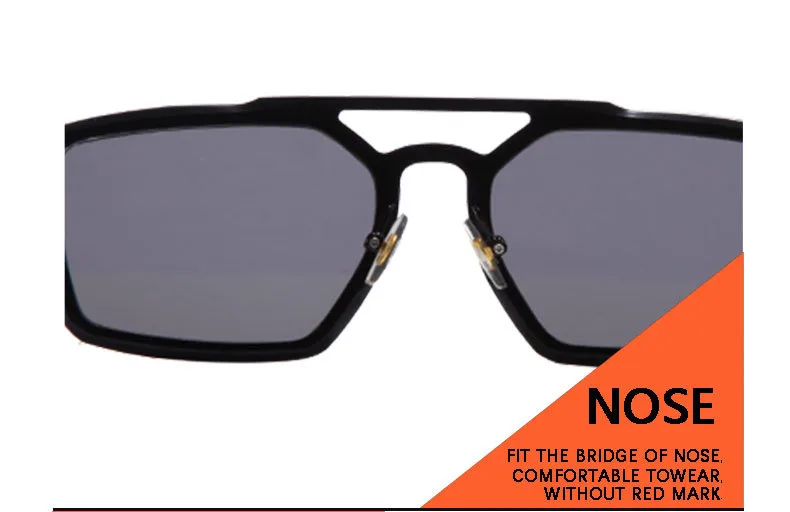 New   High-grade Metal Fashion Sunglasses Double Beam Retro Men's Outdoor Riding Sunglasses T22141 display picture 19